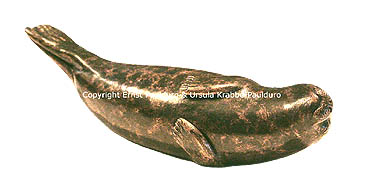 Seehund-Skulptur "Stine" in Bronze