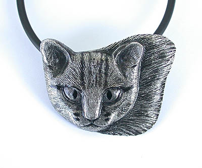 Katze als Anhnger in Silber - Cat as pendant in silver