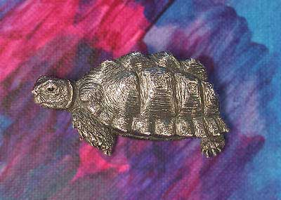 Schildkrte als Brosche in Silber - Tortoise as brooche in silver